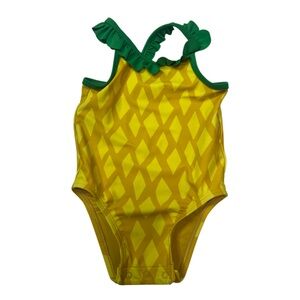 Old Navy Pineapple Swimsuit with Ruffle Straps